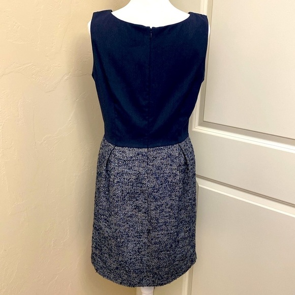 Gap tweed sleeveless sheath dress Women’s 8 wool blend preppy office Acadamia - Picture 2 of 7